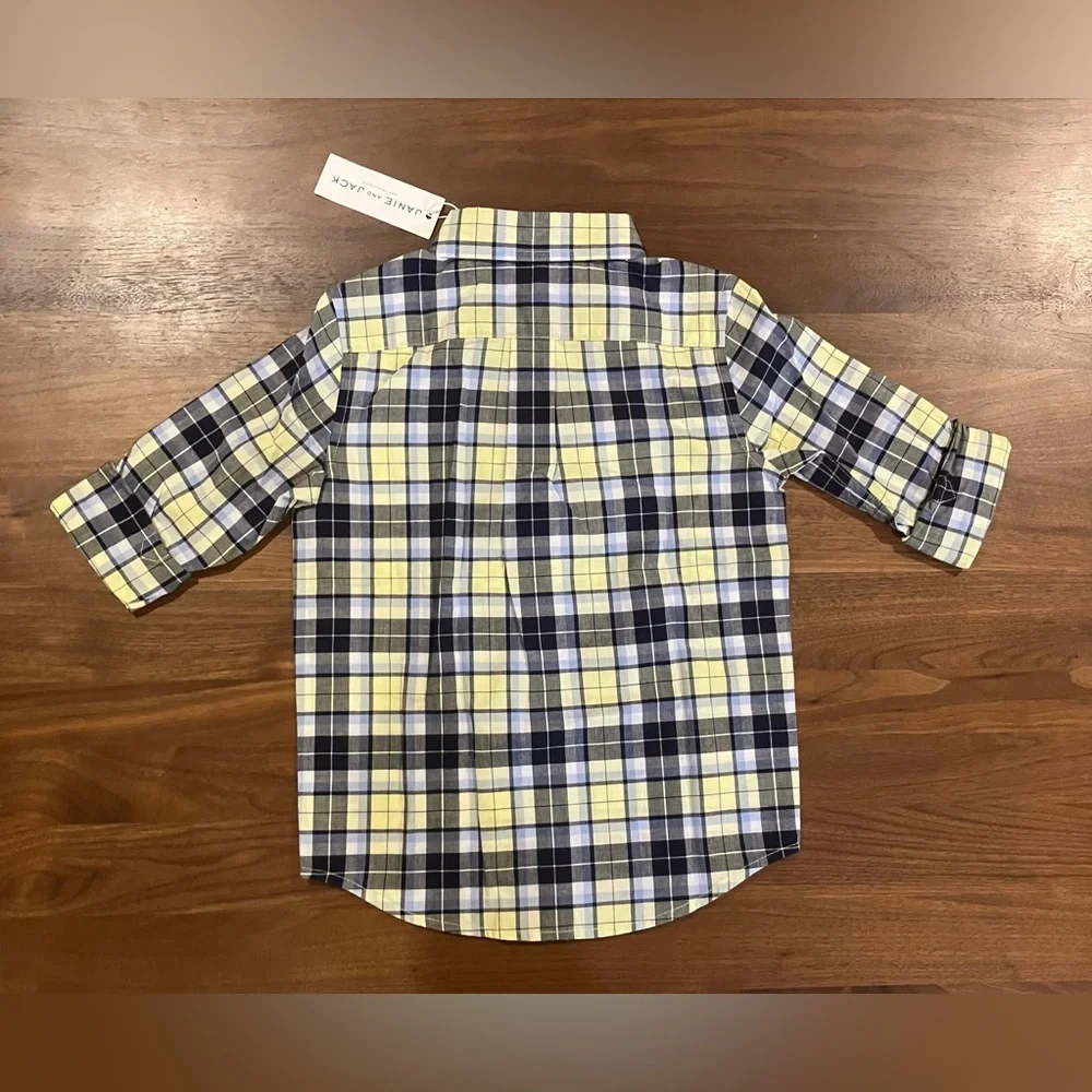 NWT- The Madras Plaid Shirt by Janie and Jack